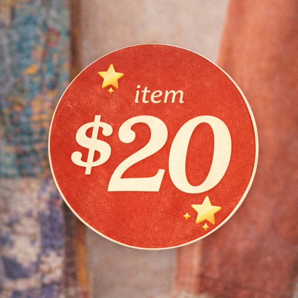 20$ Unlisted items